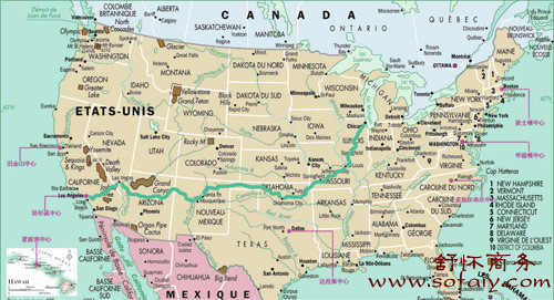 舒怀商务美国自驾地图 - 舒怀商务美国自驾