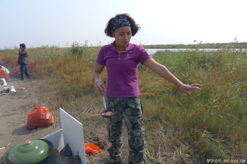 十月七号,埋大锅捡柴火,天津拼客驴行在北大港