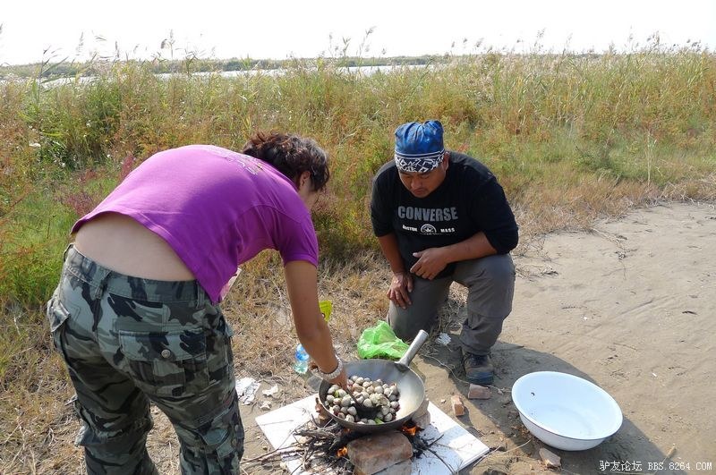 十月七号,埋大锅捡柴火,天津拼客驴行在北大港