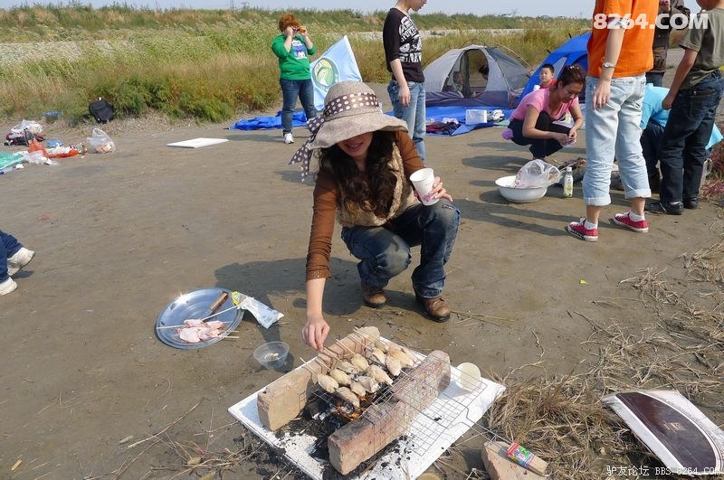 十月七号,埋大锅捡柴火,天津拼客驴行在北大港