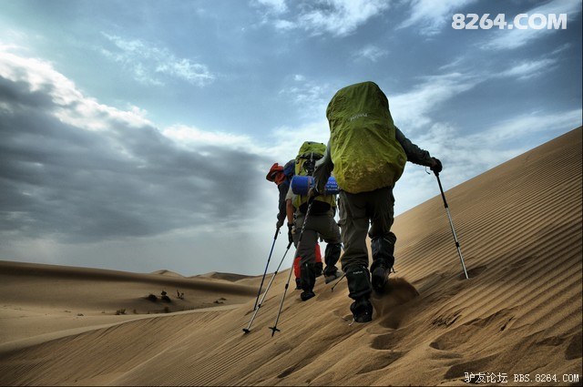 甘肃腾格里沙漠徒步穿 民勤--武威