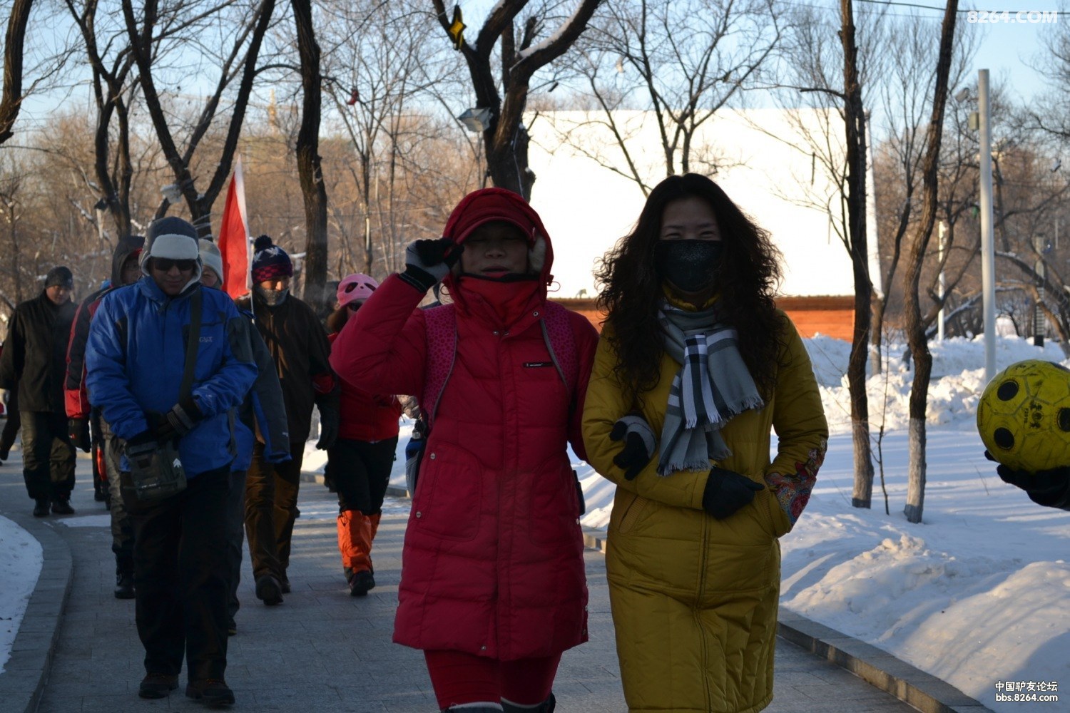 2012.12.22徒步小黑河雪地足球 跳绳 拔河赛 -