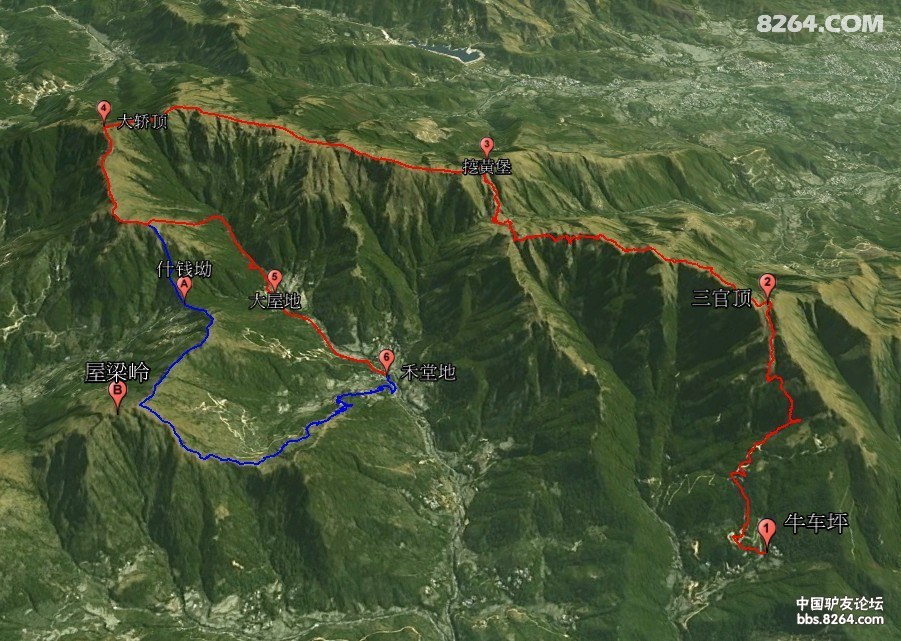 广东千米峰系列:高州平云山脉三官顶大轿顶穿