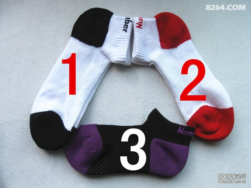 Numer 高尔夫运动袜 毛圈底 网眼款 束脚心 脚