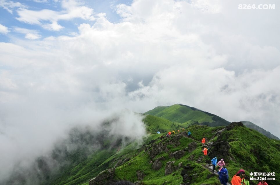 端午武功山活动我们感受到了武功山天气多变的