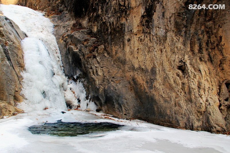太行冰瀑天上来 冬日云梦冰瀑在--自驾邢台太行