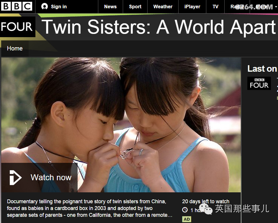 ZT 一对分隔在世界两端的中国双胞胎<em>姐妹</em> - 第