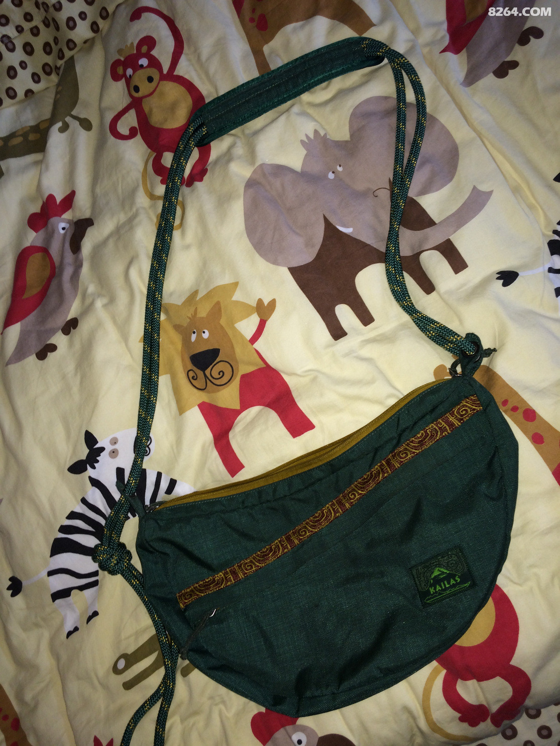 自用二手凯乐石斜挎包,kailas KA50026 孔雀绿