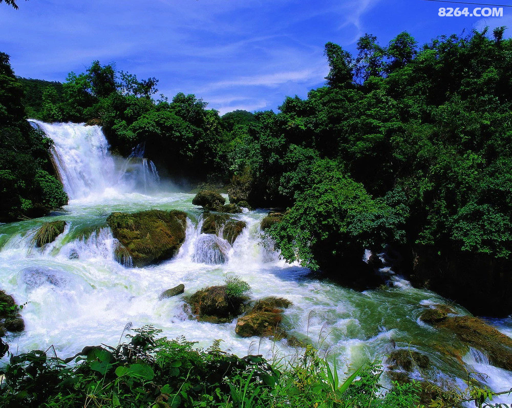 气势磅礴、壮丽奇观的广西龙州响水瀑布 - 第1