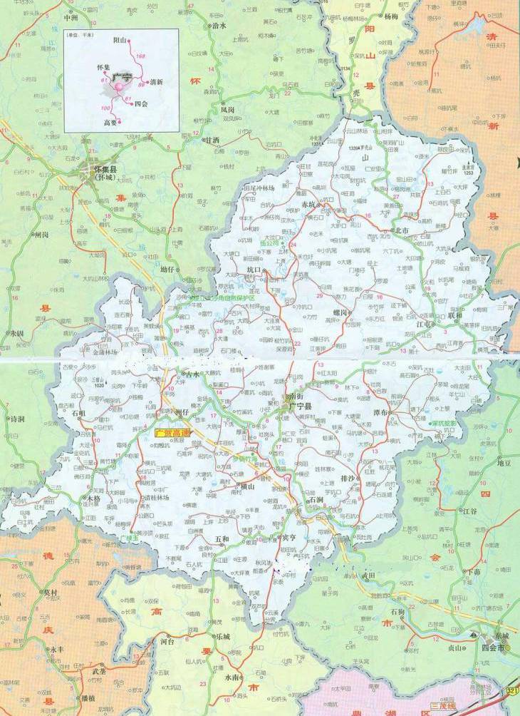 广宁县地图全图,广宁县地图高清版下载 - 户外