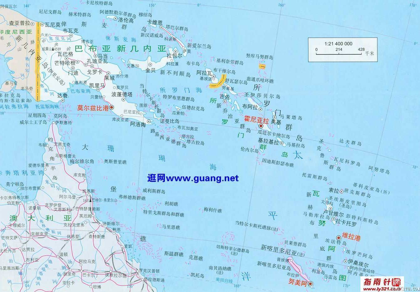 大洋洲巴布亚新几内亚地图全图,大洋洲巴布亚