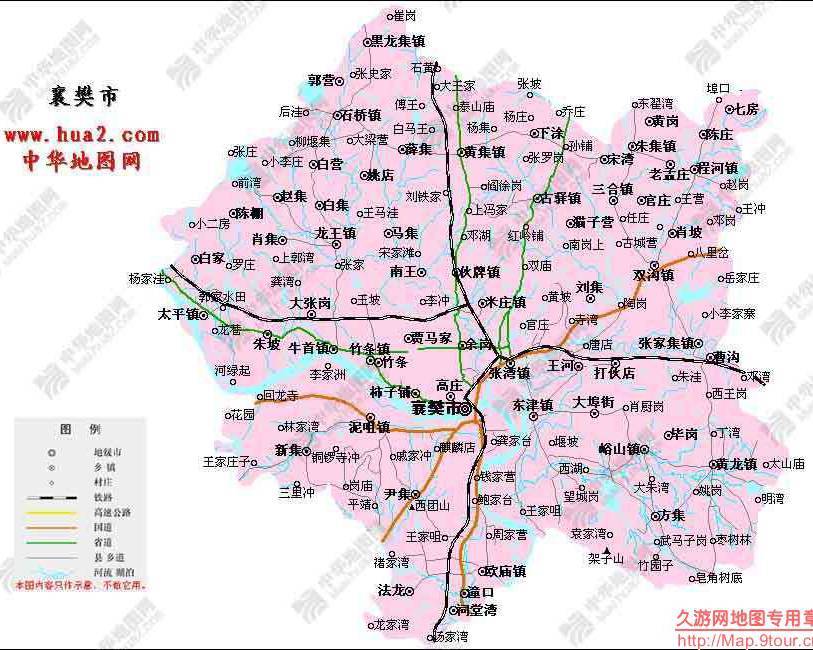 2019最新湖北襄樊市地图查询,湖北襄樊市地图