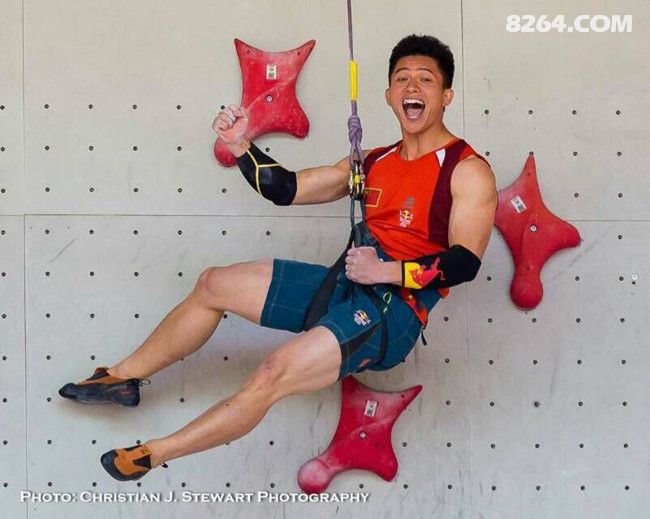 2015攀岩世界杯加拿大站速度赛首站 钟齐鑫夺