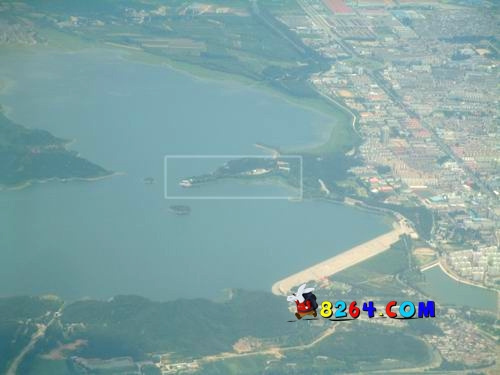 我从空中拍摄的怀柔和中国登山协会训练基地[