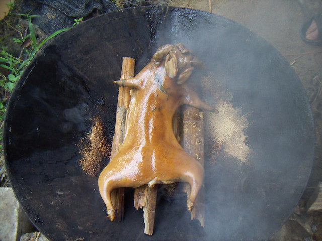 自制民间小吃米烧兔