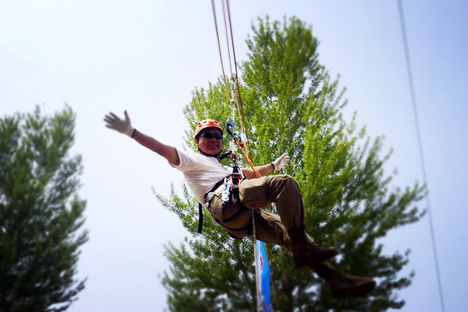 阜新市绳索协会威武丁香湖宿营大会维阿伐木累