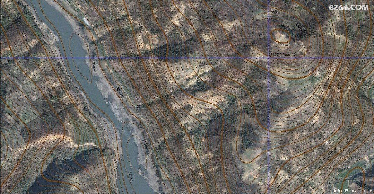 中国全境5米等高线卫星地形图15000大幅面叠加村级地名