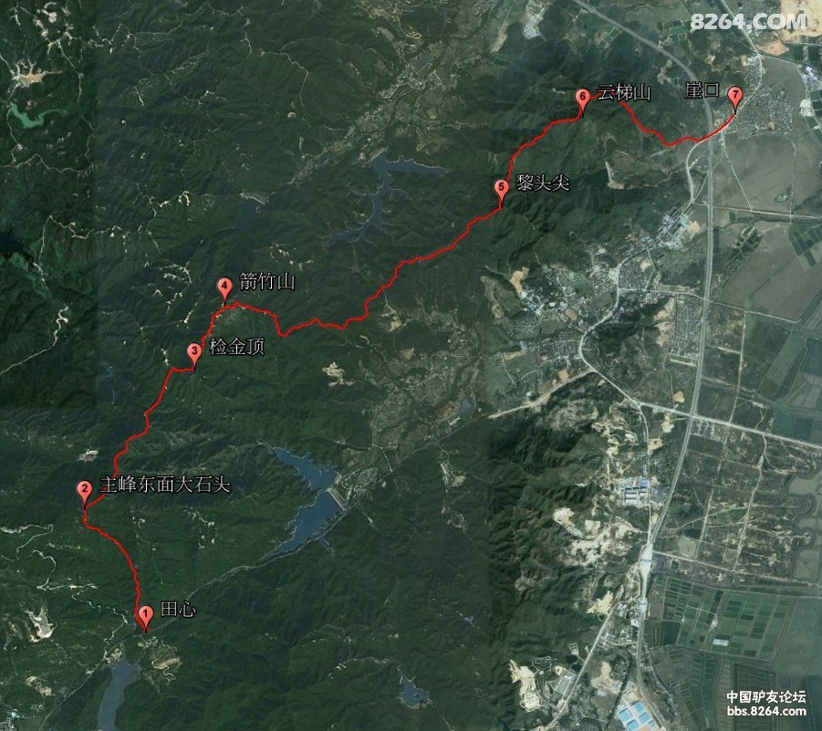 周日拉练活动五桂山8号线主峰至崖口段探路行3月17日