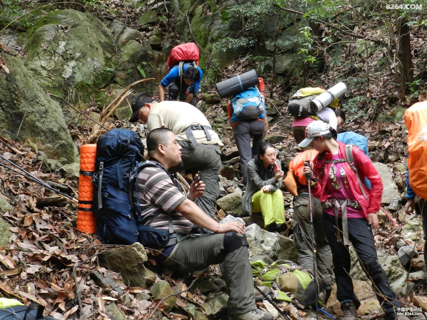 猎人户外精彩自虐负重穿越肖坑大峡谷华东第一大峡谷