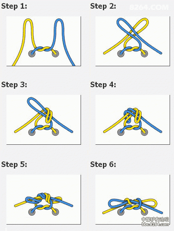5孔鞋带系法步骤图解图片