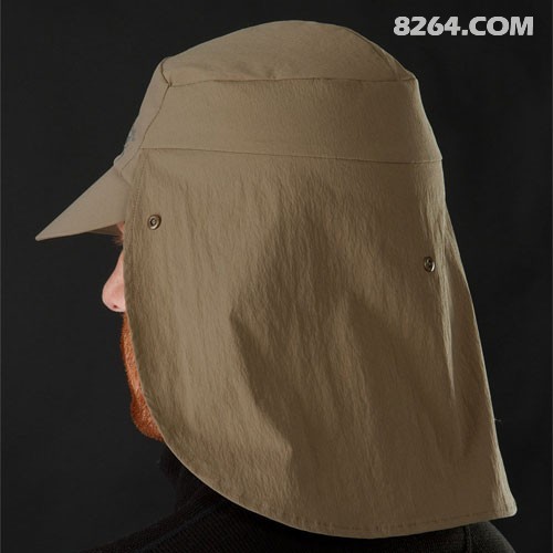 设计:法式军帽设计,尼龙材质提供很好的防晒保护.