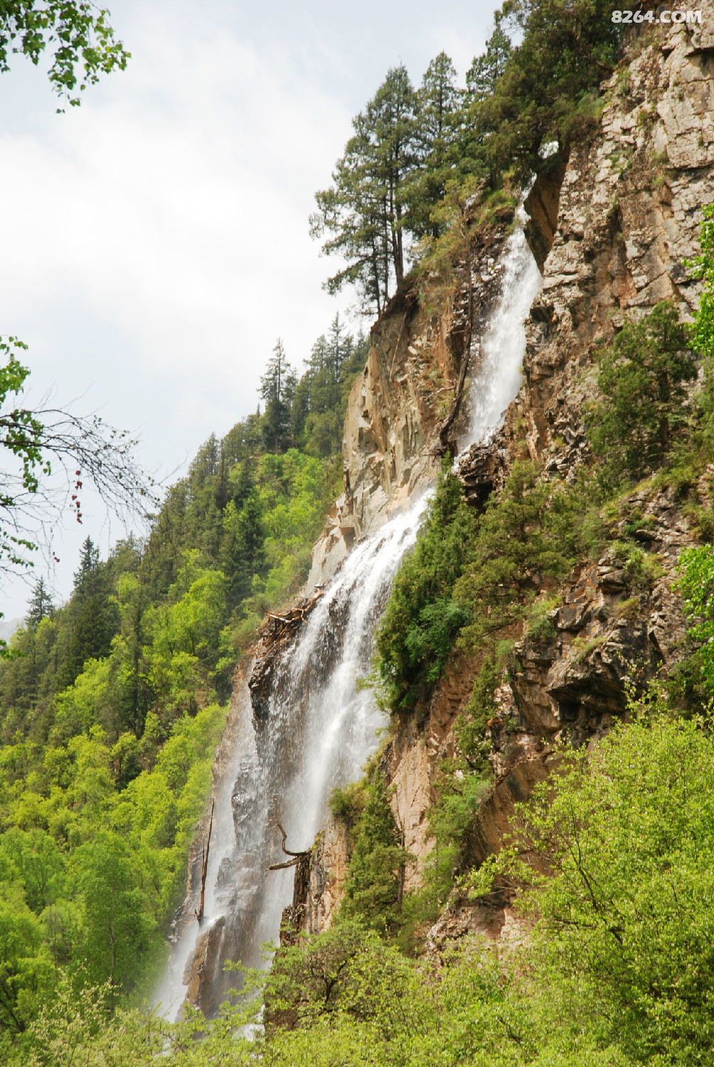 北山浪士当胡勒瀑布