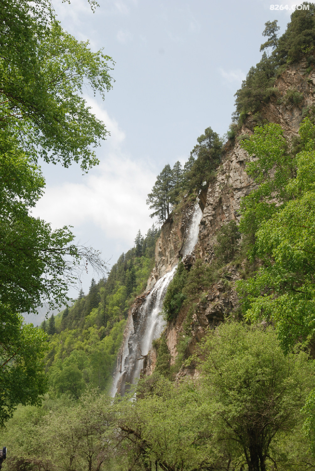 北山浪士当胡勒瀑布