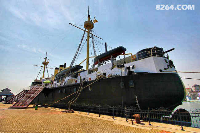 威海刘公岛复制的致远舰