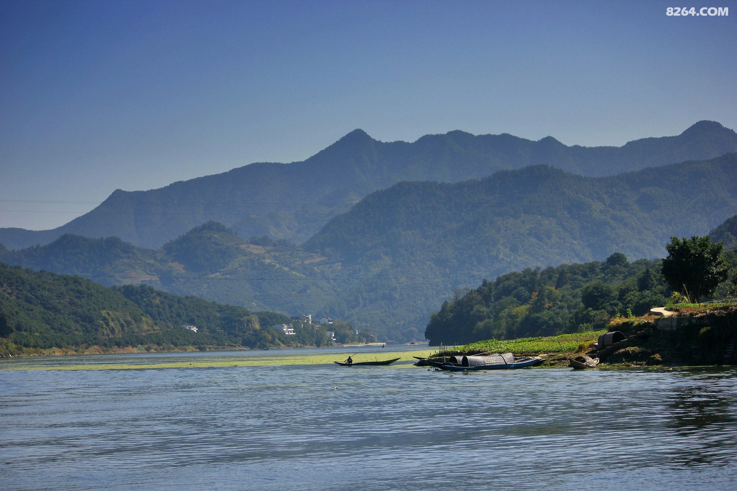画里青山水中乡村新安江山水画廊人在画中游