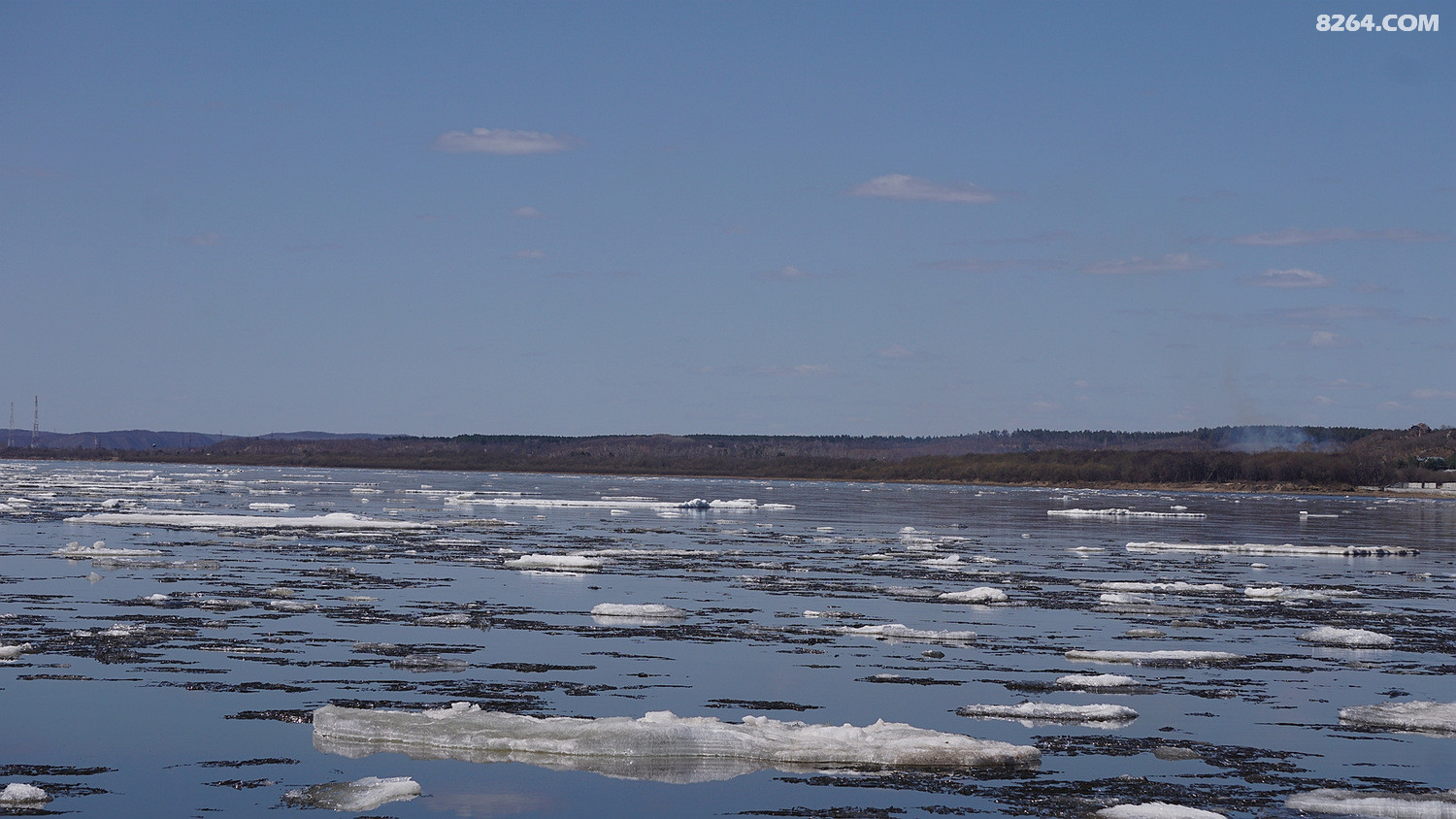 再一次观赏黑龙江开江