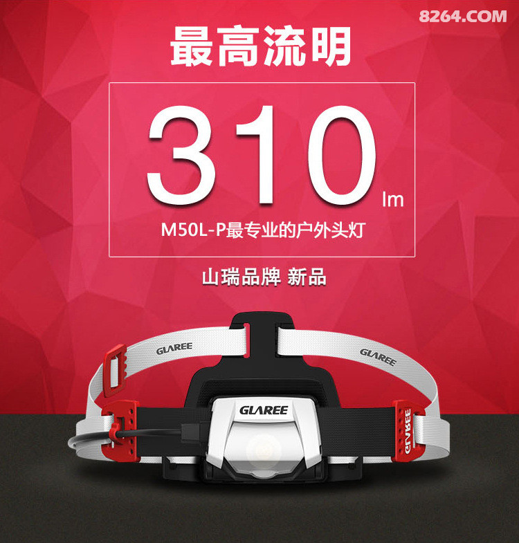 glaree山瑞户外头灯m50lp