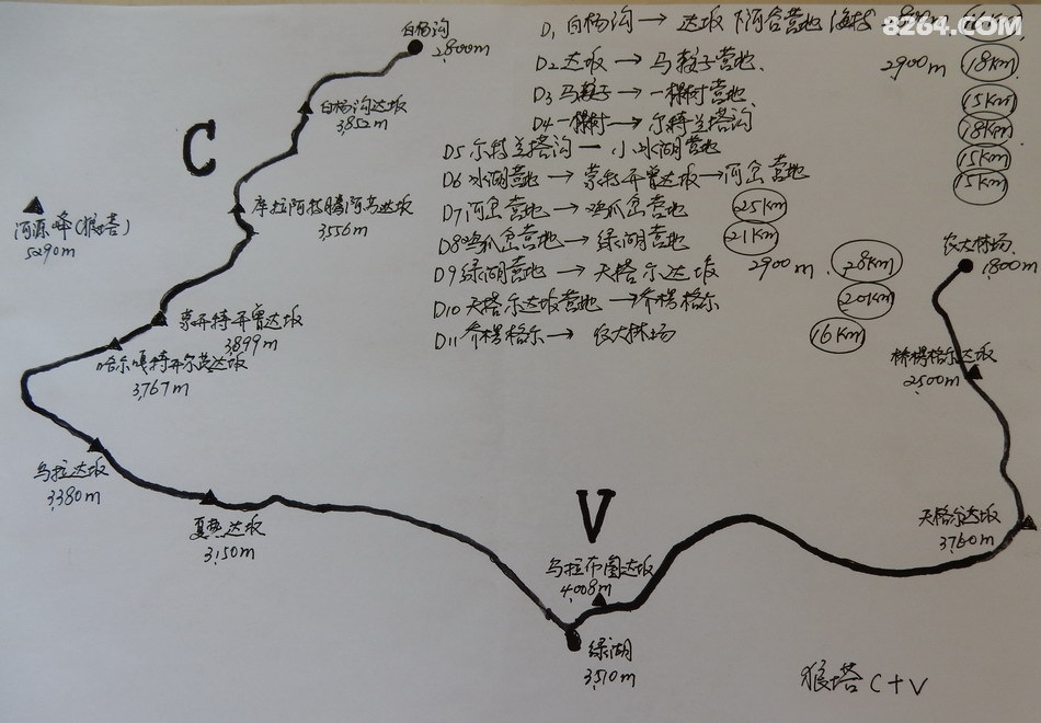 未留下遗憾,全程重装徒步186公里新疆(狼塔c v).