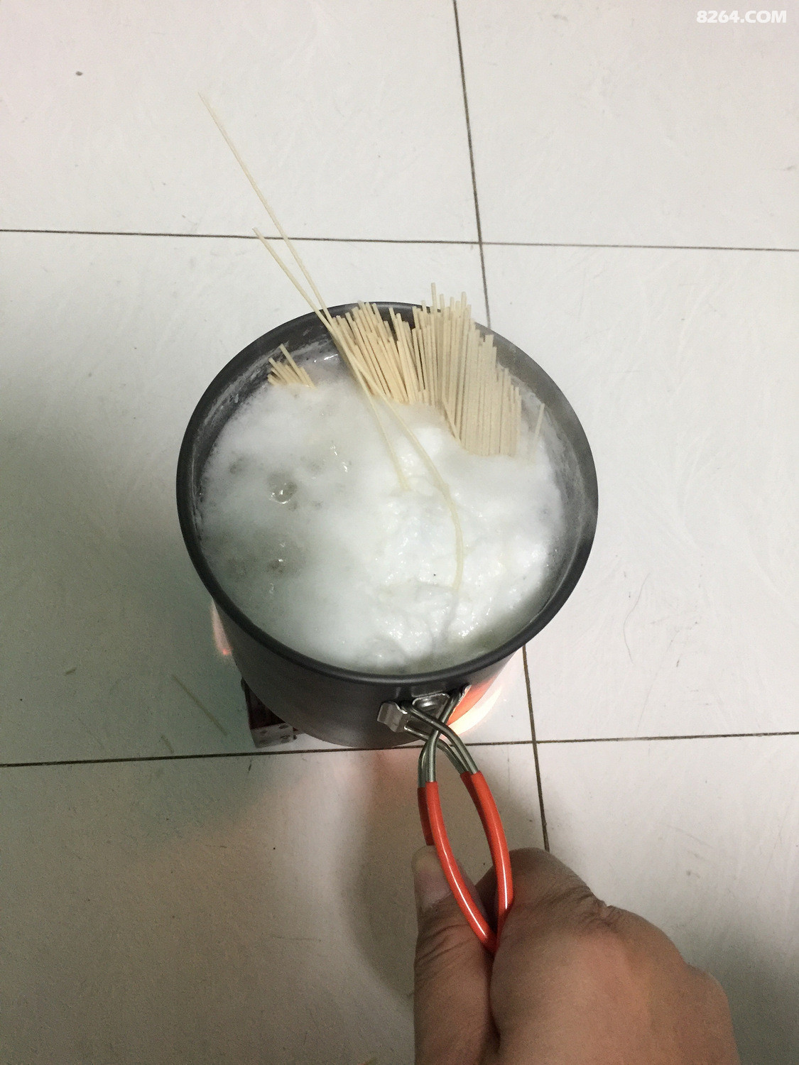 diy 自制固态酒精炉 煮面实验