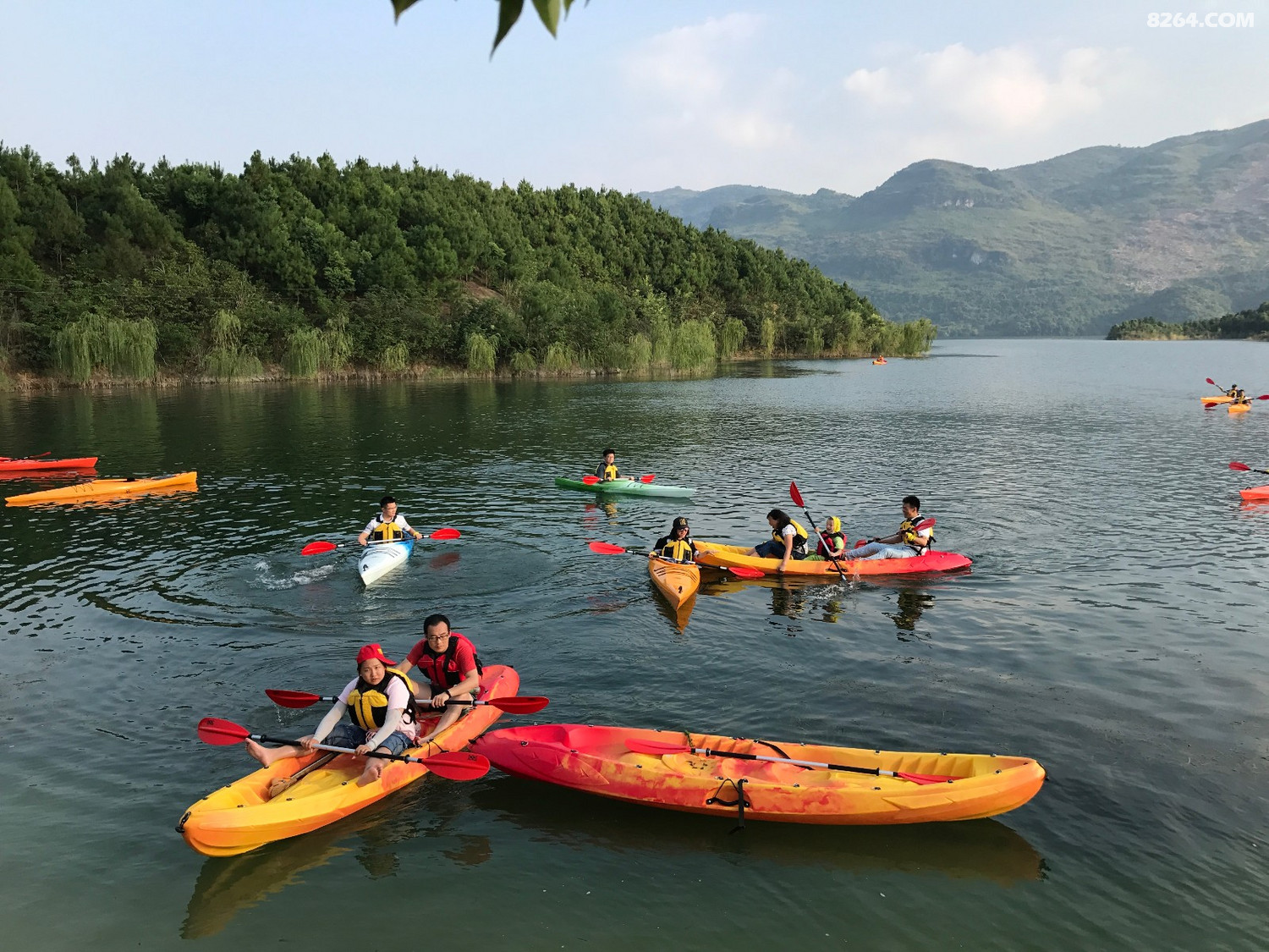 黄石阳新仙岛湖皮划艇基地 黄石阳新仙岛湖皮划艇俱乐部 乘风浪皮划艇