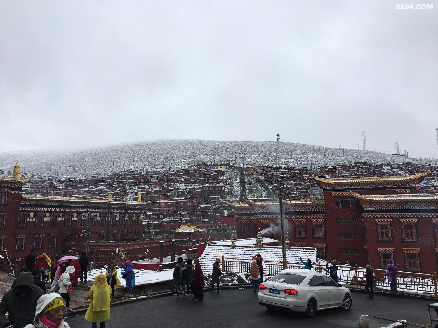 1004雪中溜达色达五明佛学院美美哒