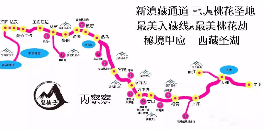 三月看桃花新滇藏通道三大桃花胜地最美入藏线路秘境甲应西藏圣湖