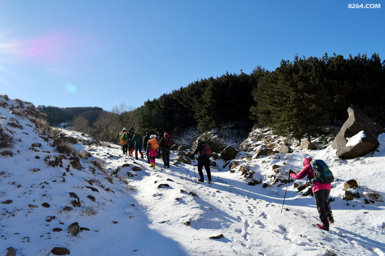 大同采凉山踏雪