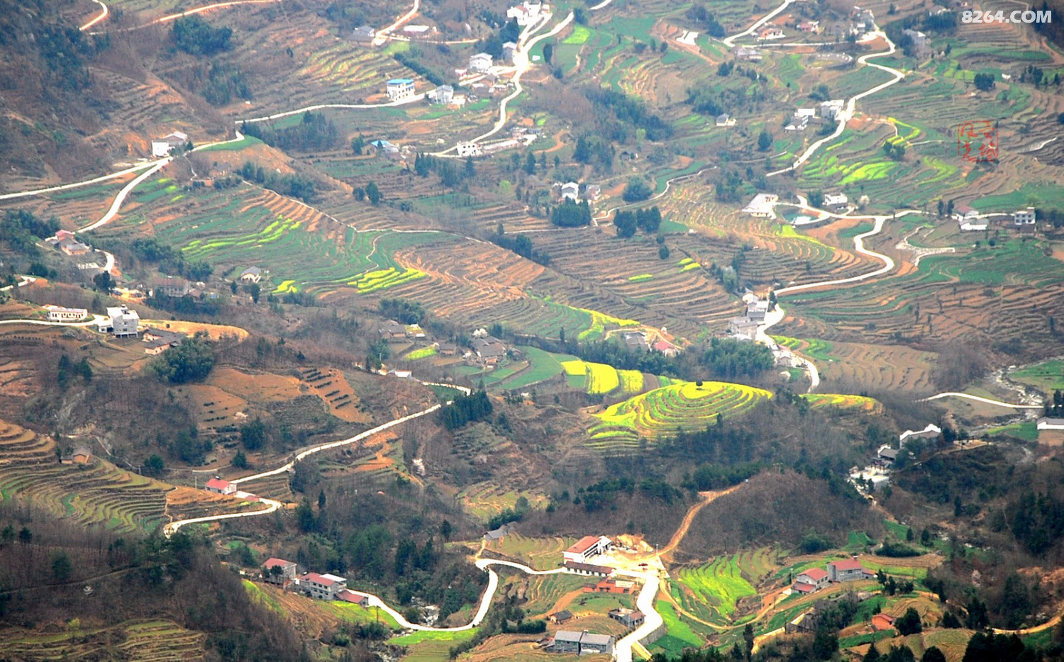 陕南凤堰古梯田风光