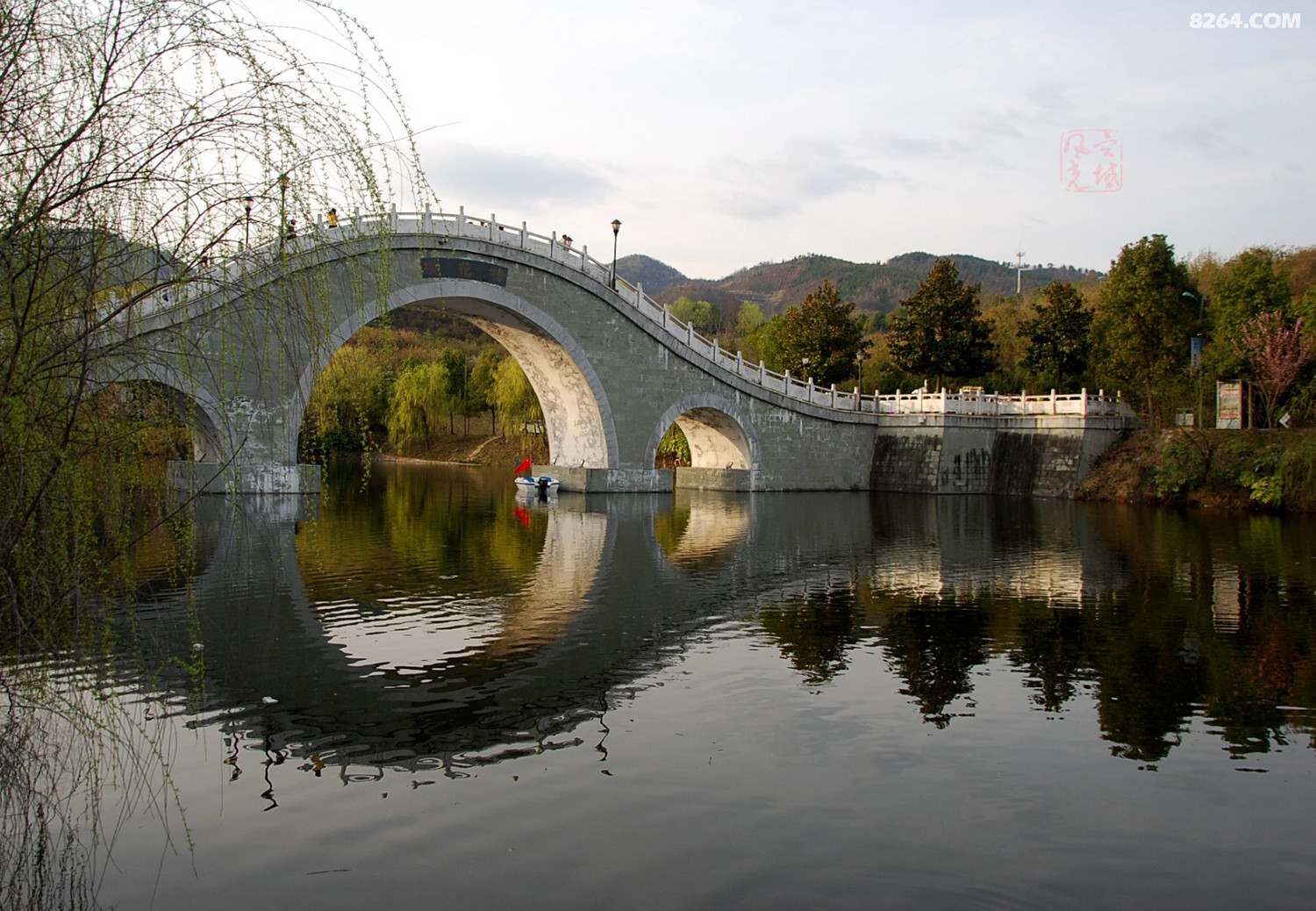 西乡樱桃沟里赏樱花