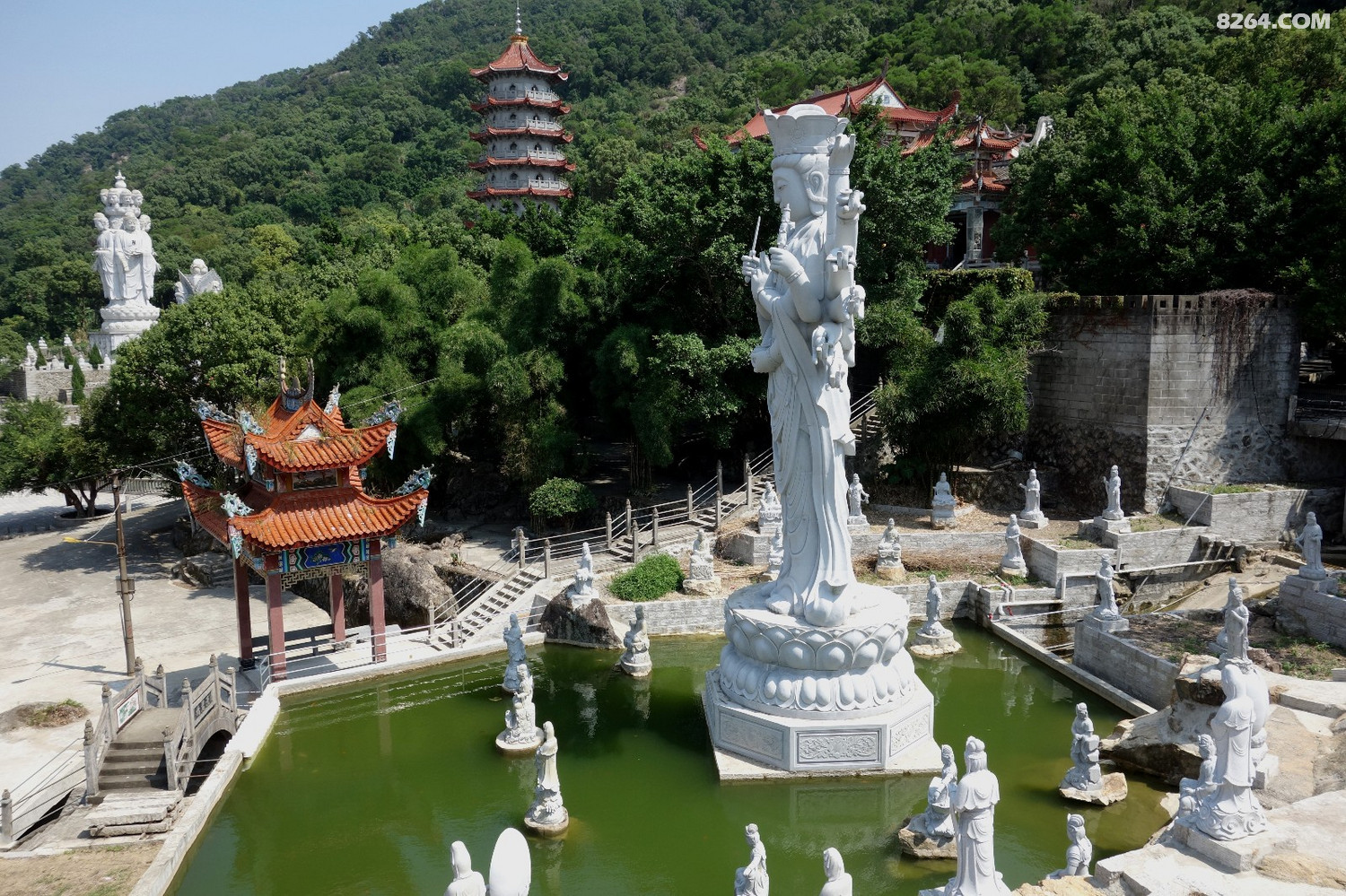 访游长乐琴江满族村五百罗汉山金钢腿33米卧佛