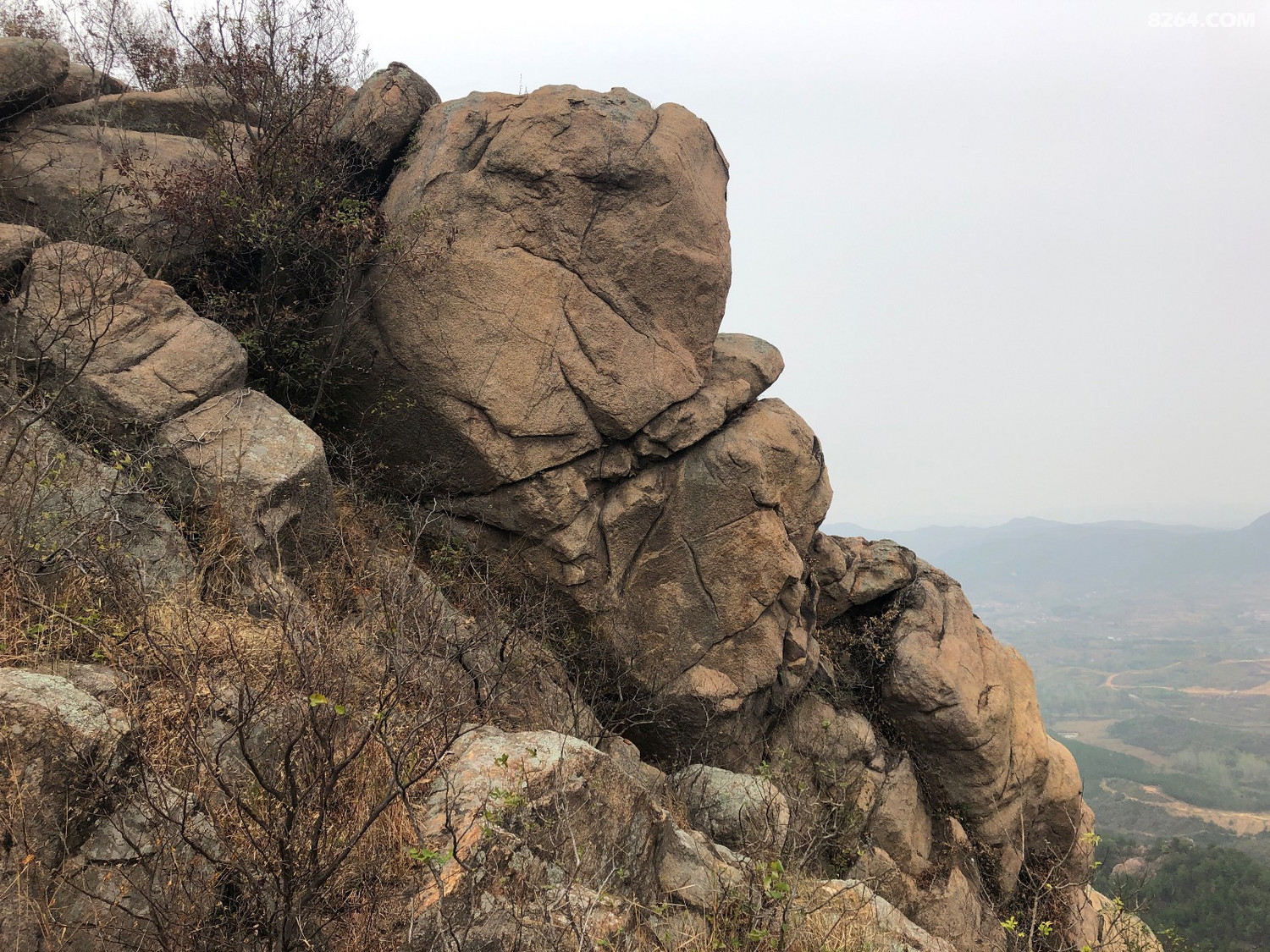 顶着狂风小试红安三角山