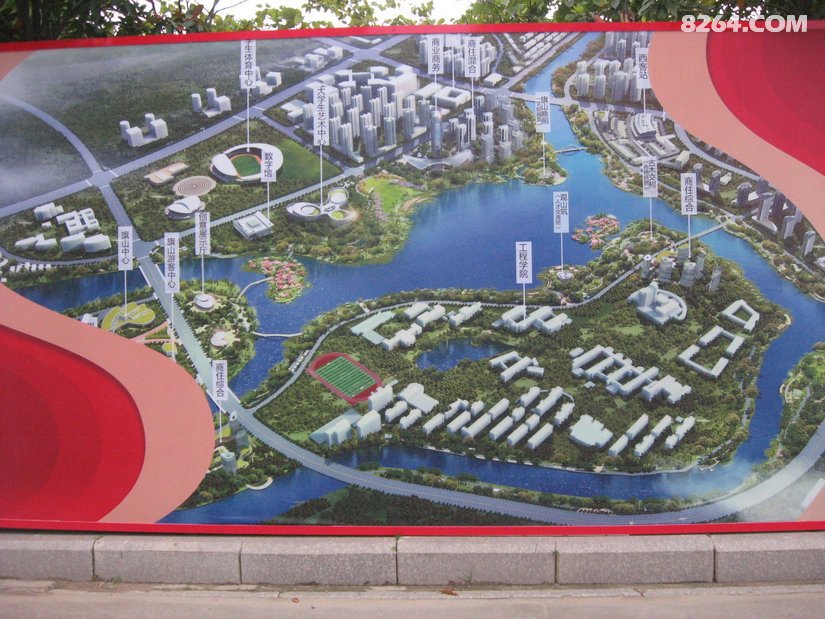 福州旗山湖工地与周边河道及蔗洲村岐头村(大型根艺