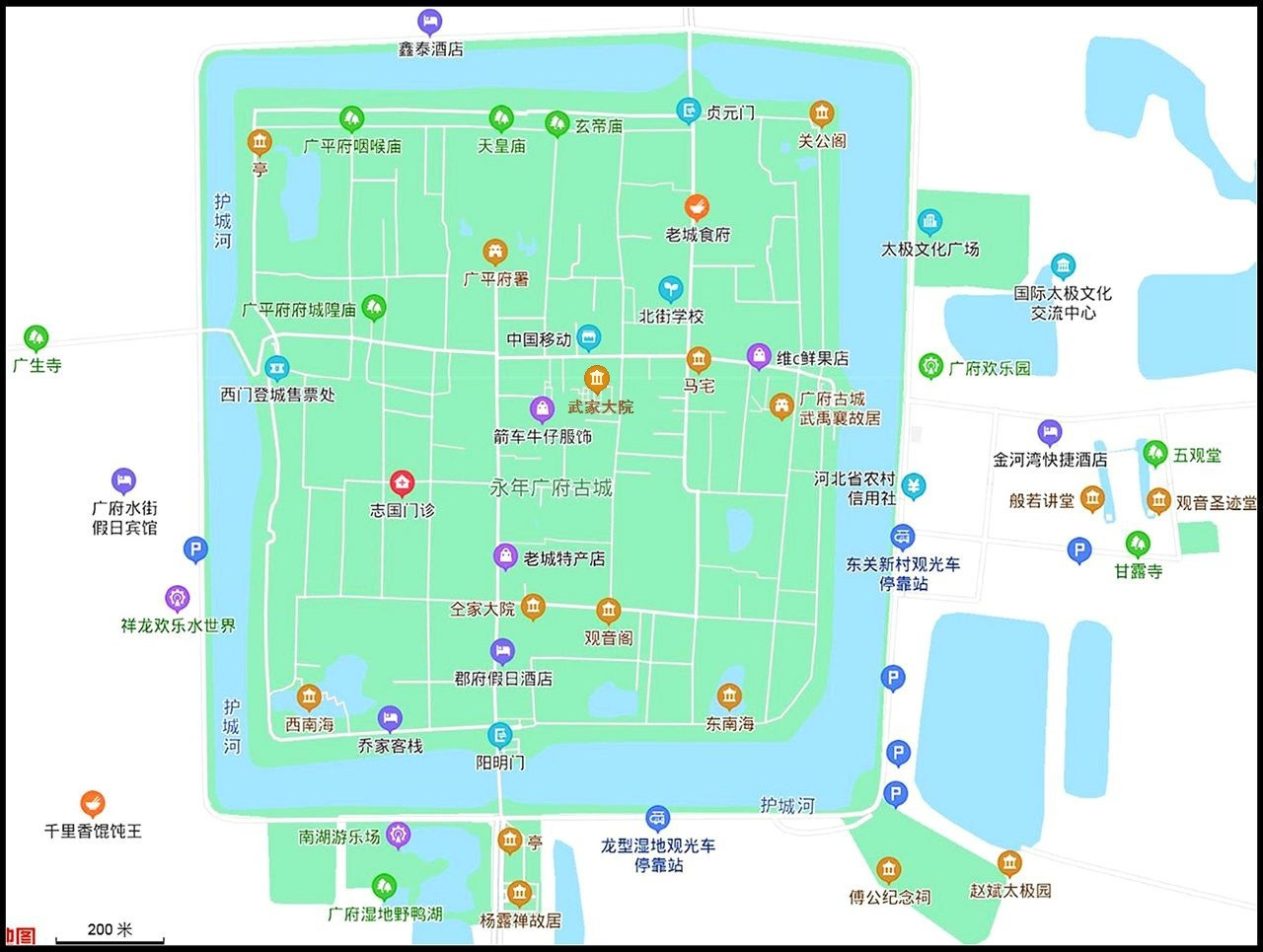 河北人游河北邯郸之五水上浮瀛台天下广府城