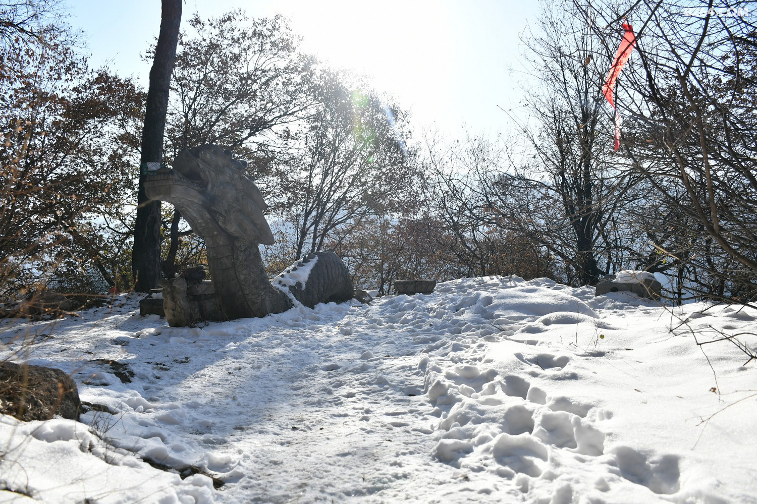 1太乙峪西岔沟登南五台~~踏雪祈福
