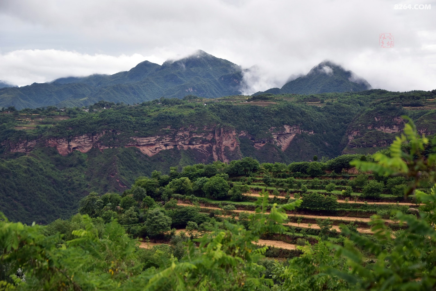 白云映衬下的大山风光 - 第1页 - 甘肃 - 8264户外