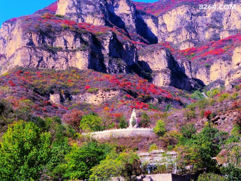 一个霜降刚过的周日,晴空万里,开上爱车,来到了平山,井陉和盂县交界的