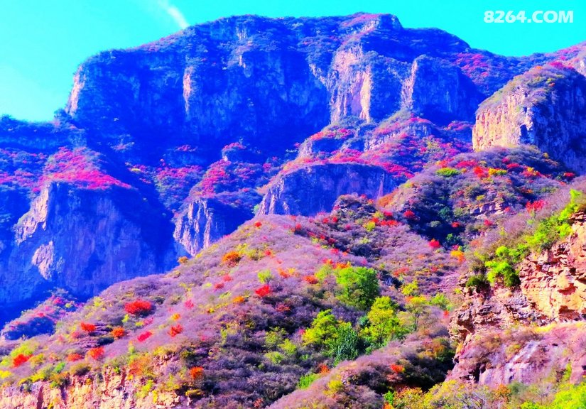 一个霜降刚过的周日,晴空万里,开上爱车,来到了平山,井陉和盂县交界的