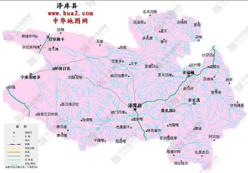 泽库县政区图全图,泽库县政区图高清版下载 - 8264户外8264.com
