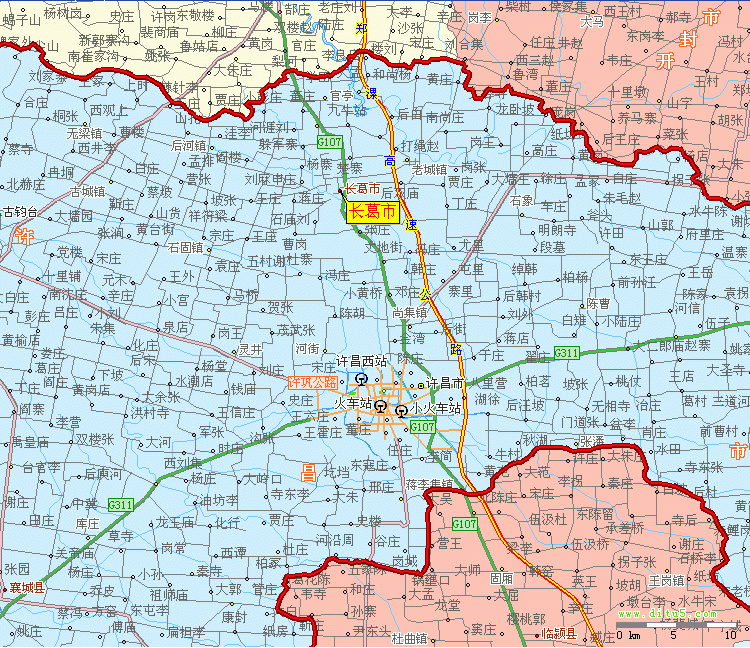 许昌长葛市地图全图,许昌长葛市地图高清版下载 - 8264户外8264.com