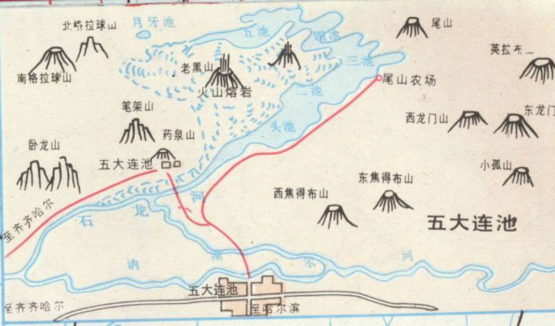五大连池风景名胜区地图全图,五大连池风景名胜区地图高清版下载